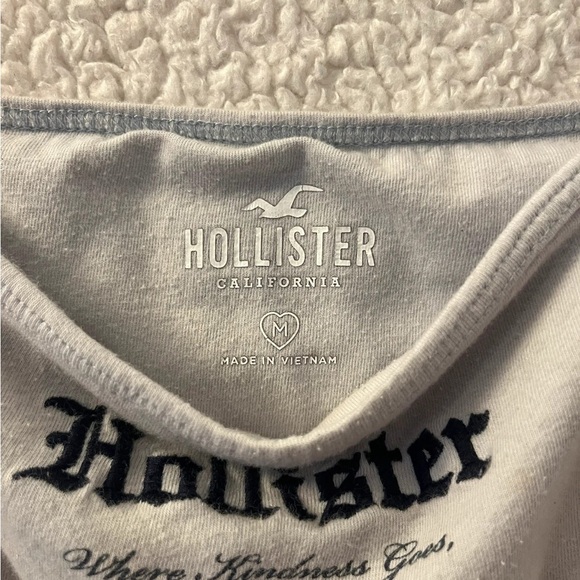 blue cropped tank top - Picture 3 of 3